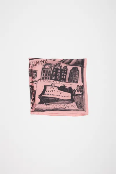 Acne Studios Print Silk Scarf
