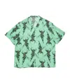 Acne Studios Printed Button-down Shirt In Green