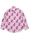 Acne Studios Printed Button-up Shirt In Pink