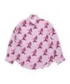 Acne Studios Printed Button-up Shirt In Pink