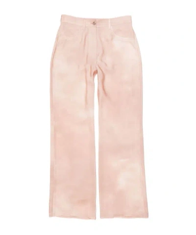 Acne Studios Printed Casual Pants In Light Pink