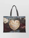Acne Studios Denim-patch Heart Tote Bag