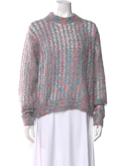Pre-owned Acne Studios Printed Crew Neck Sweater In Multi