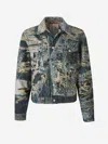 Acne Studios Rye Tlo Torn Scribble Denim Jacket