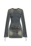 Acne Studios Dresses In Clear Blue