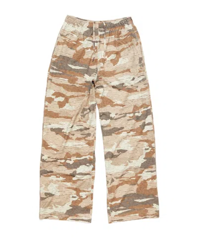 Acne Studios Printed Elastic Waist Sweatpants In Nude