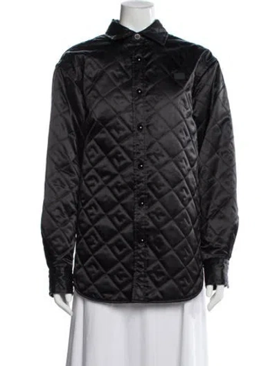 Pre-owned Acne Studios Printed Jacket In Black