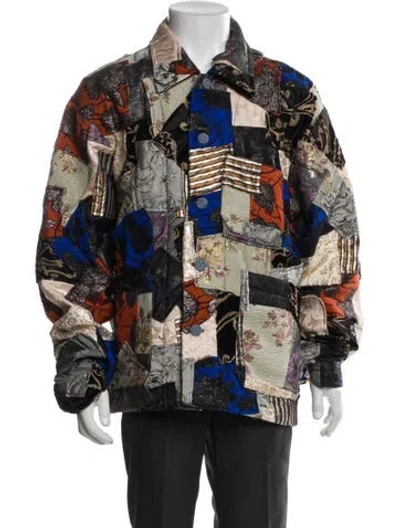 Pre-owned Acne Studios Printed Jacket W/ Tags In Black