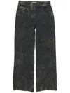Acne Studios Printed Trousers In Black