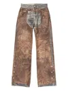 Acne Studios Men Regular Pantalone In Brown