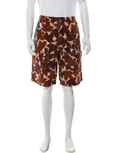 Pre-owned Acne Studios Printed Jogger Shorts In Brown