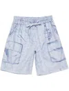 Acne Studios Printed Shorts In Blue