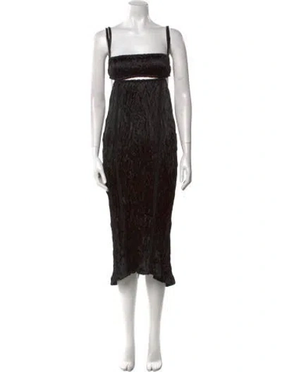 Pre-owned Acne Studios Printed Knee-length Dress In Black