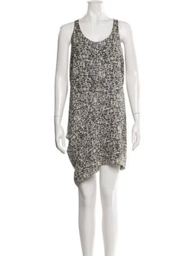 Pre-owned Acne Studios Printed Knee-length Dress In White