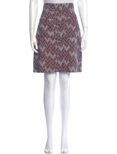Pre-owned Acne Studios Printed Knee-length Skirt In Multi