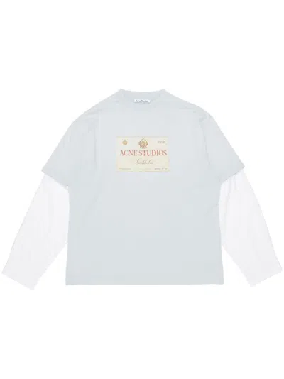 Acne Studios Printed Layered T-shirt In White