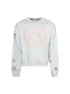 Acne Studios Printed Logo Sweater Ice Blue In White