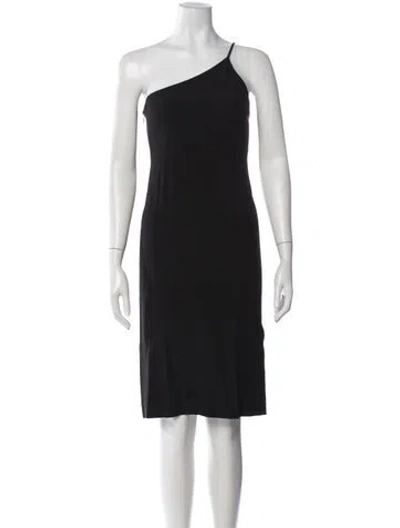 Pre-owned Acne Studios Printed Long Dress W/ Tags In Black