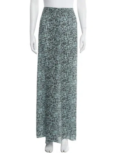 Pre-owned Acne Studios Printed Long Skirt In Blue