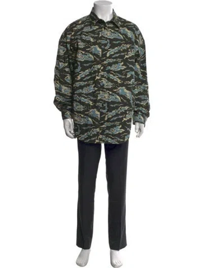 Pre-owned Acne Studios Printed Long Sleeve Shirt In Black