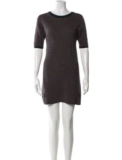 Pre-owned Acne Studios Printed Mini Dress In Multi