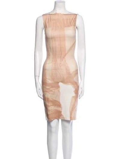 Pre-owned Acne Studios Printed Mini Dress In Pink