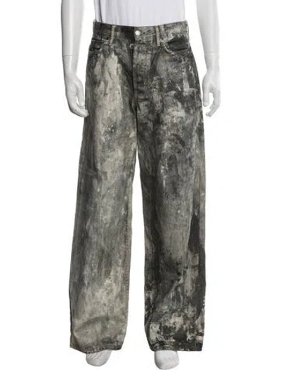 Pre-owned Acne Studios Printed Pants In Multi