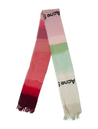 Pre-owned Acne Studios Printed Scarf In Multi