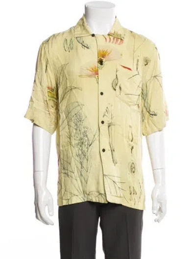 Pre-owned Acne Studios Printed Short Sleeve Shirt In Neutral