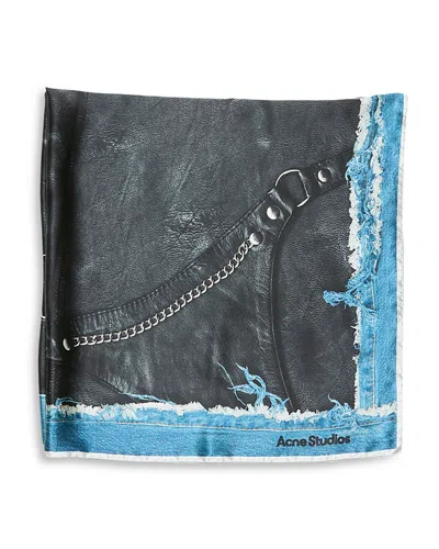 ACNE STUDIOS PRINTED SILK SCARF