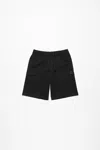 Acne Studios Printed Sweat Shorts In Black