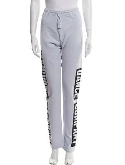 Pre-owned Acne Studios Printed Sweatpants In Blue