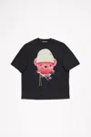 Acne Studios Printed T-shirt - Relaxed Fit In Black