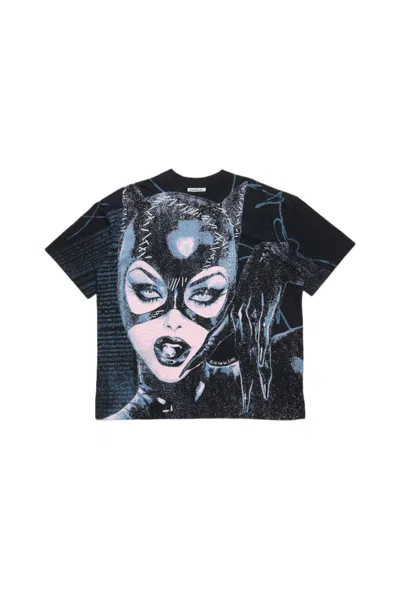 Acne Studios Printed T-shirt In Black