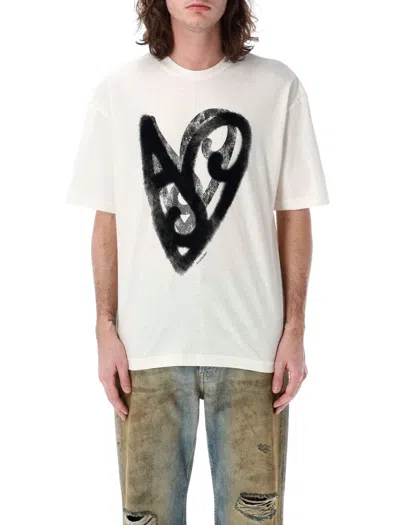 Acne Studios Printed T-shirt In White