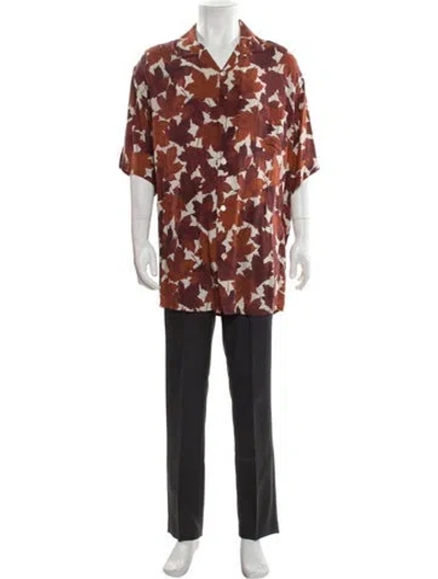 Pre-owned Acne Studios Printed Three-quarter Sleeve Shirt In Neutral