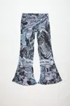 Acne Studios Printed Trousers In Multi Grey