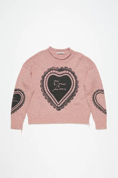ACNE STUDIOS PRINTED WOOL BLEND JUMPER