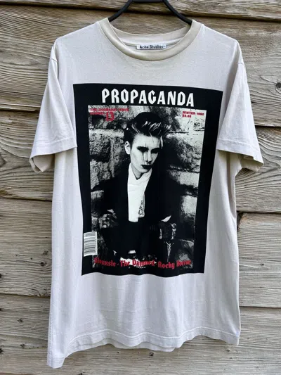 Pre-owned Acne Studios Propaganda Dressed To Be Killed Punk T-shirt In White