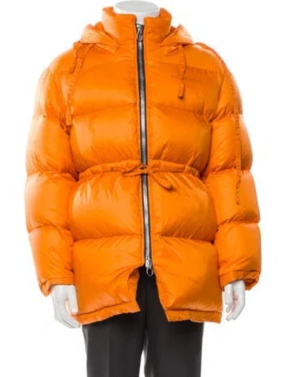 Pre-owned Acne Studios Puffer Coat In Orange