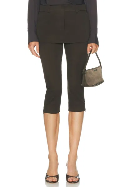Acne Studios Pukora Tailored Trouser In Brown
