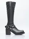 ACNE STUDIOS PULL-ON BUCKLE BOOTS