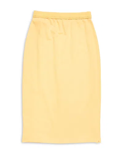 Acne Studios Pull On Pencil Skirt In Orange