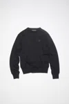 Acne Studios Crew Neck Sweater In Schwarz