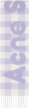 Acne Studios Fringed Scarf In Purple