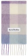 Acne Studios Elegant Lightweight Scarf In Aff Lilac/white