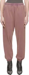 Acne Studios Relaxed Fit Sweatpants Plum Purple In Adb Plum Purple