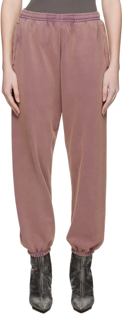 ACNE STUDIOS PURPLE COTTON SWEATPANTS