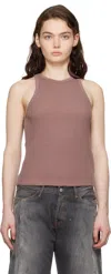 Acne Studios Purple Eris U Vintage Tank Top In Adb Plum Purple