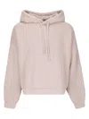Acne Studios Fester H Cotton-jersey Hoodie In Burgundy